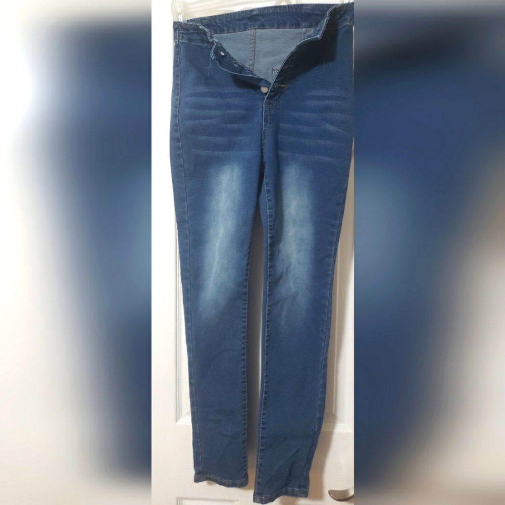 Women's Button Up Blue Jeans